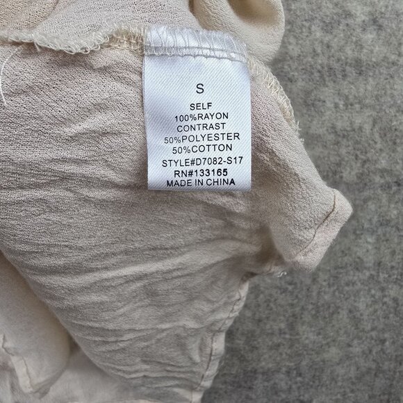 Sleeveless Lace Floral Button-Down Blouse By Altard State S Rayon & Polyester - Picture 4 of 7